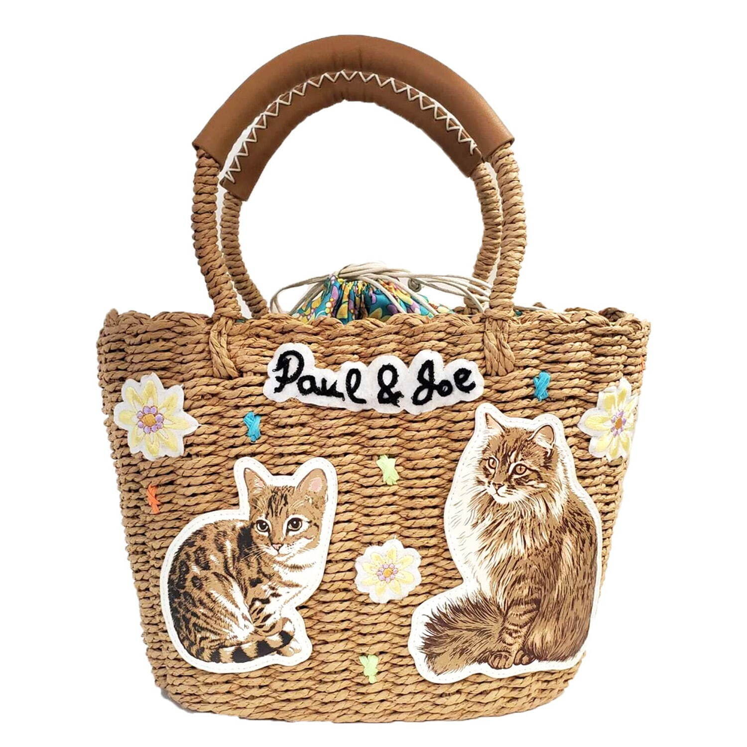 ポール & ジョー アクセソワ“猫”モチーフの新作バッグ、猫ワッペンの