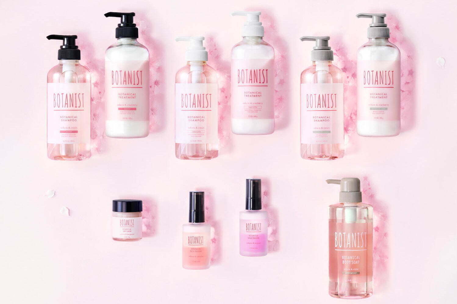 ボタニスト春限定“サクラ”を纏うヘアケア＆ボディケア、髪揺れるたび