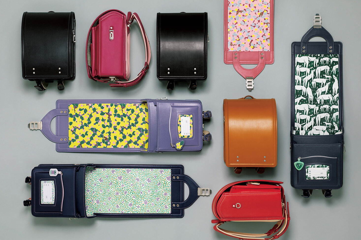 土屋鞄製造所×ミナ ペルホネンの初コラボランドセル、“チョウ・花柄