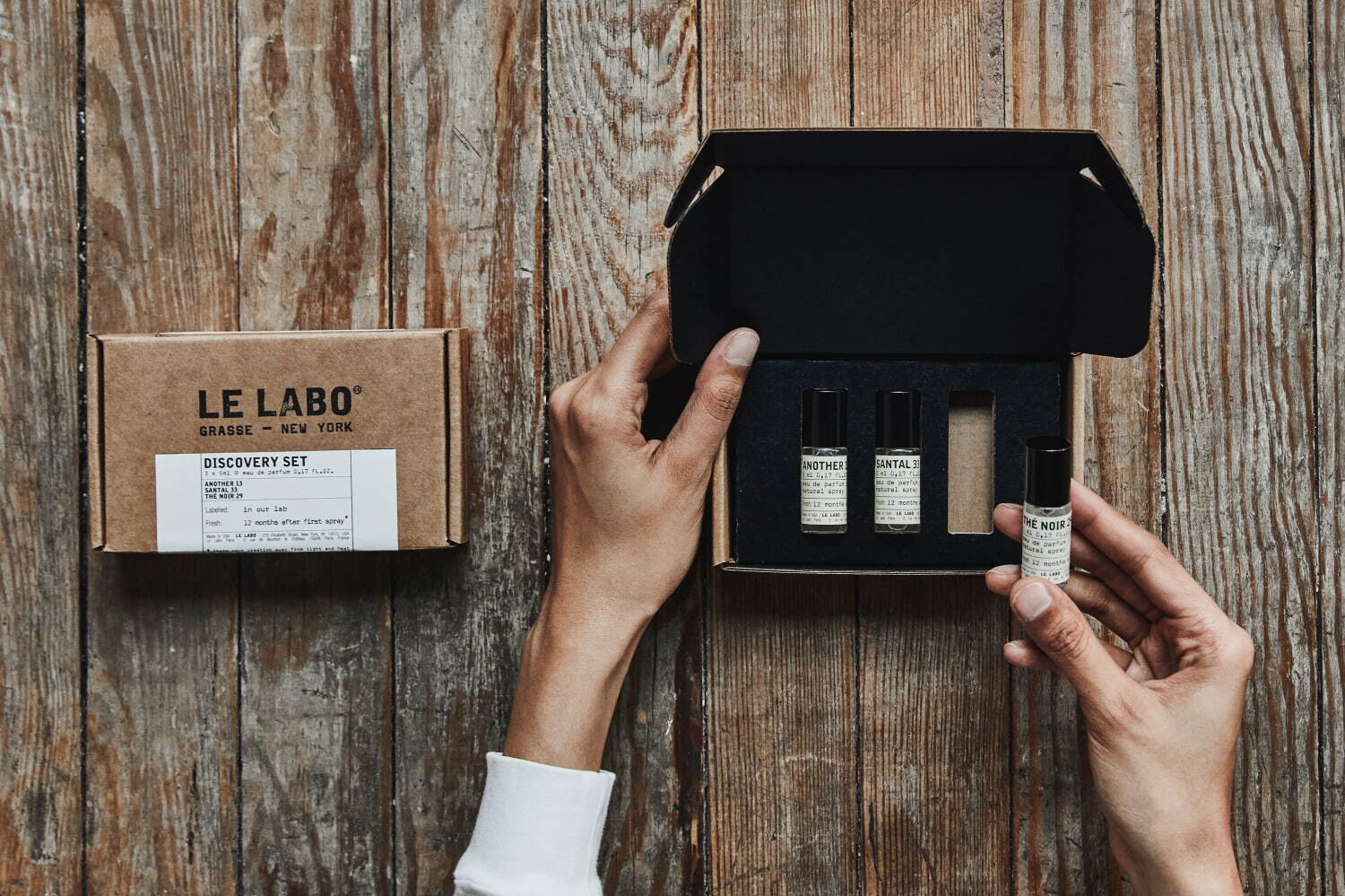 ル ラボ22年クリスマスコフレ、“抹茶”イメージの新作入りミニ香水