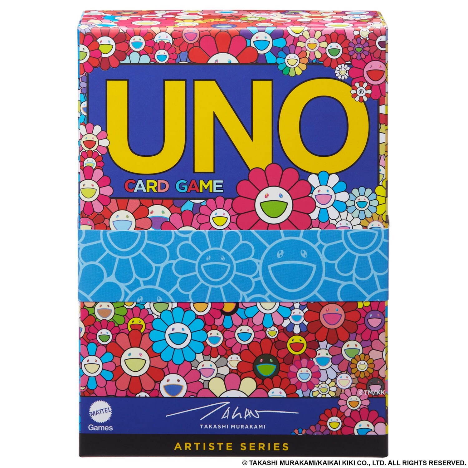 村上隆デザインの「UNO」“お花”など代表作をカードに、ポスターになる