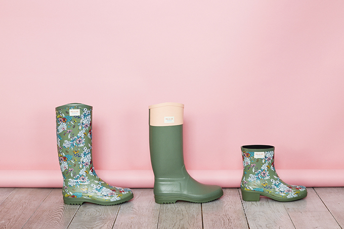 ラバーブーツに花々を！エーグル×ポール ＆ ジョー、コラボ