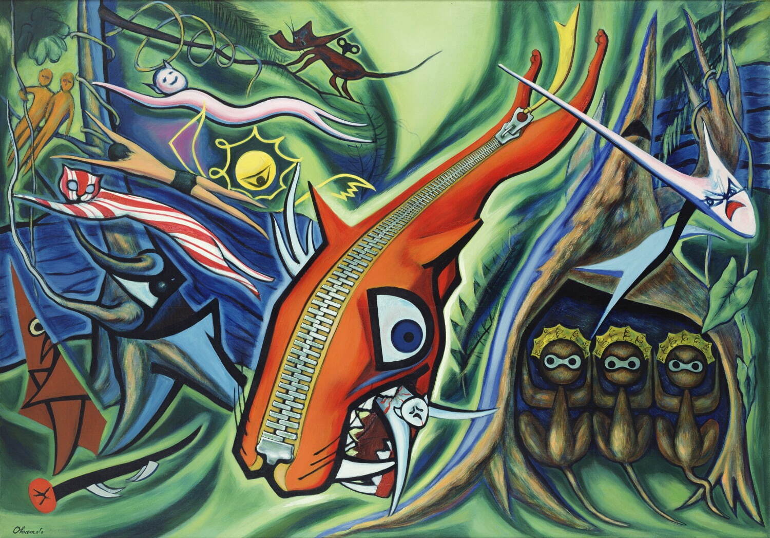 企画展「凱旋！岡本太郎」川崎市岡本太郎美術館で - 代表作《森の掟