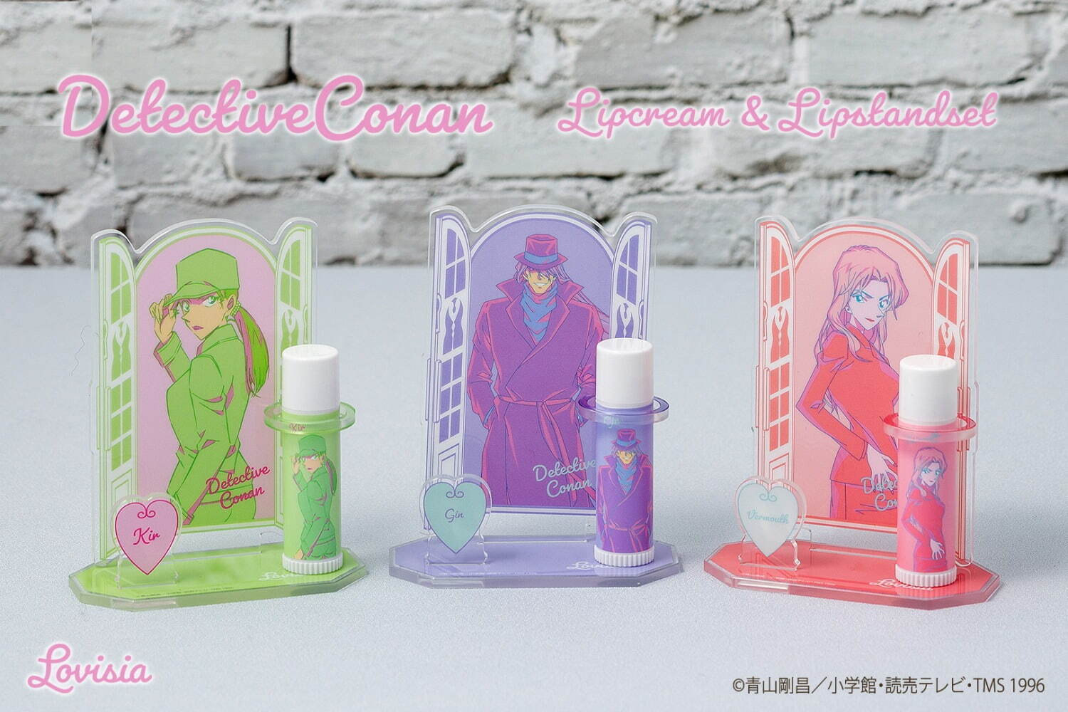 名探偵コナン」リップ＆アクリルスタンド、“コナンや怪盗キッド”ほか黒