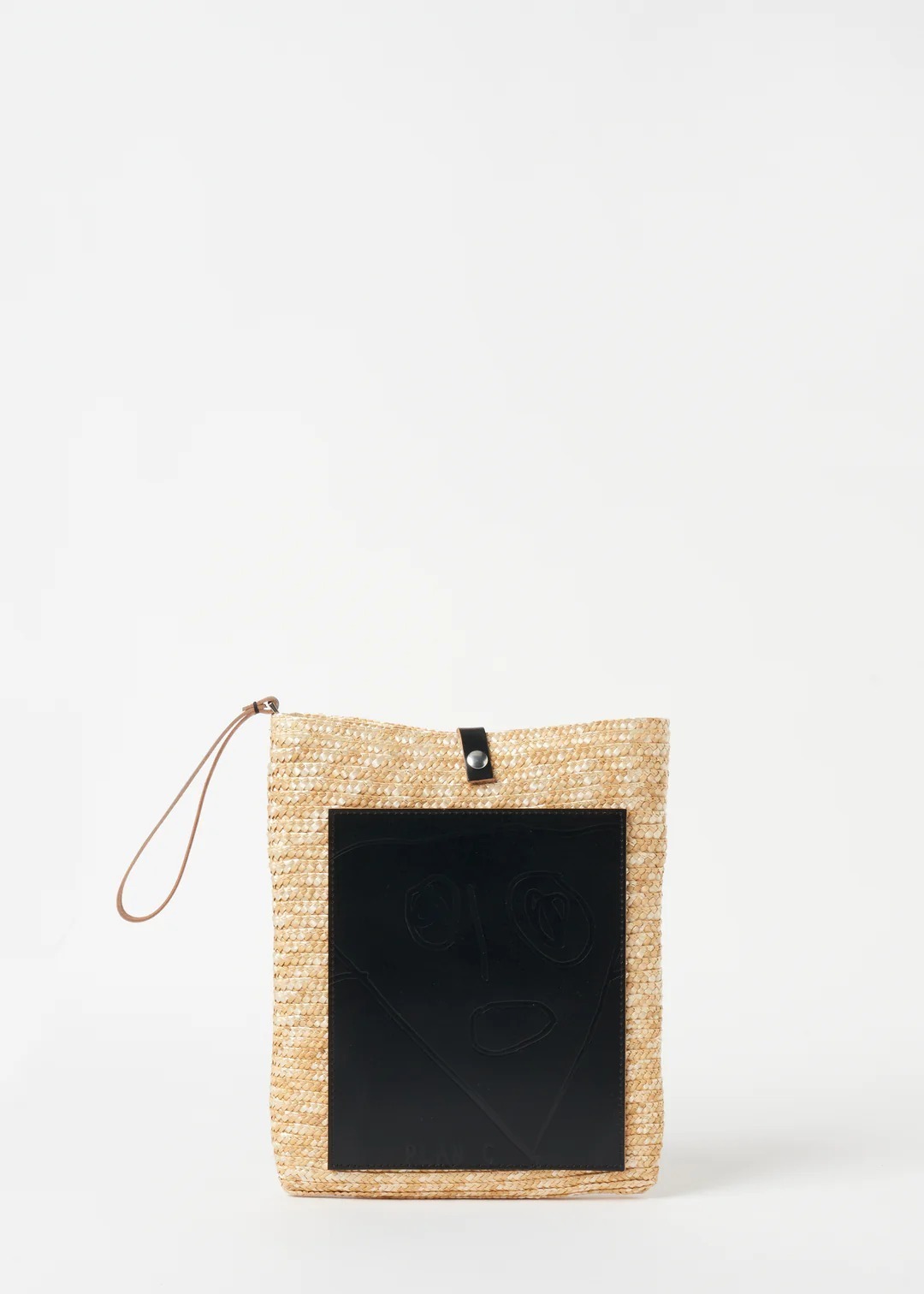 プラン シー24年春夏バッグ“ストロー素材”×刻印入りブラックレザー