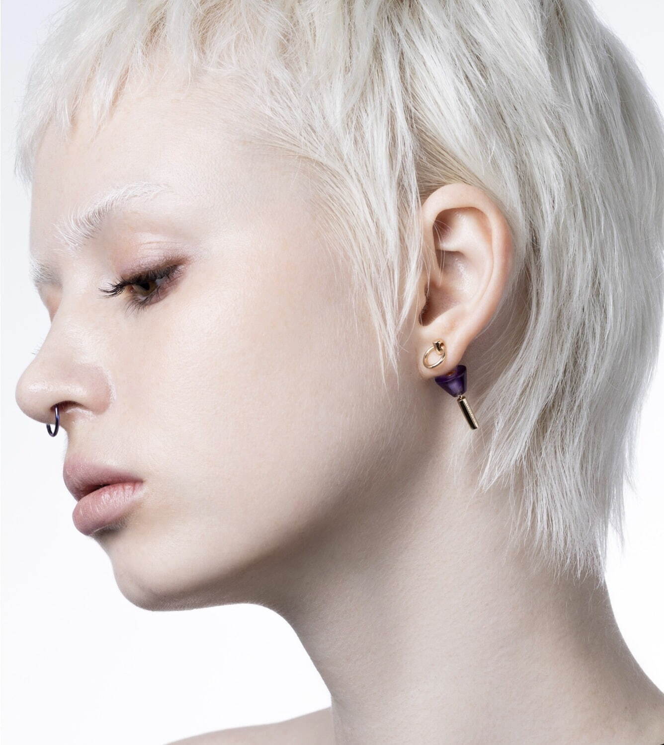 ヒロタカ「スピア」天然石を“槍”に通すピアス、神秘的なアマゾナイトや