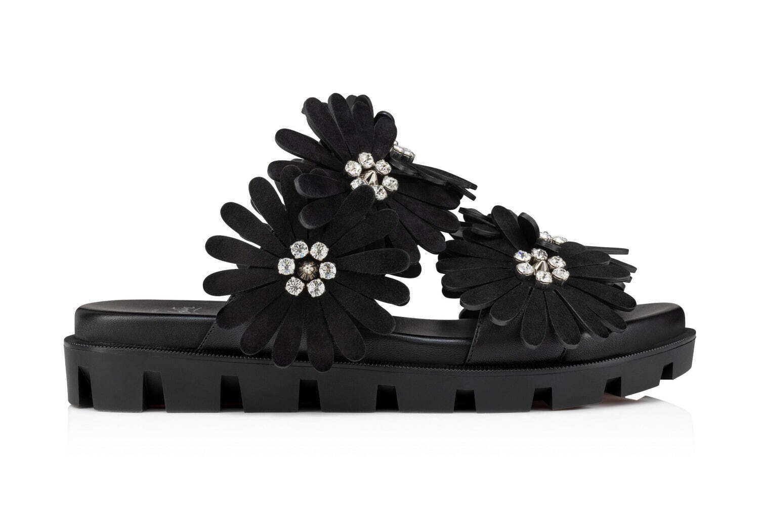 クリスチャン ルブタン“花”を飾ったサンダル＆モカシンシューズ