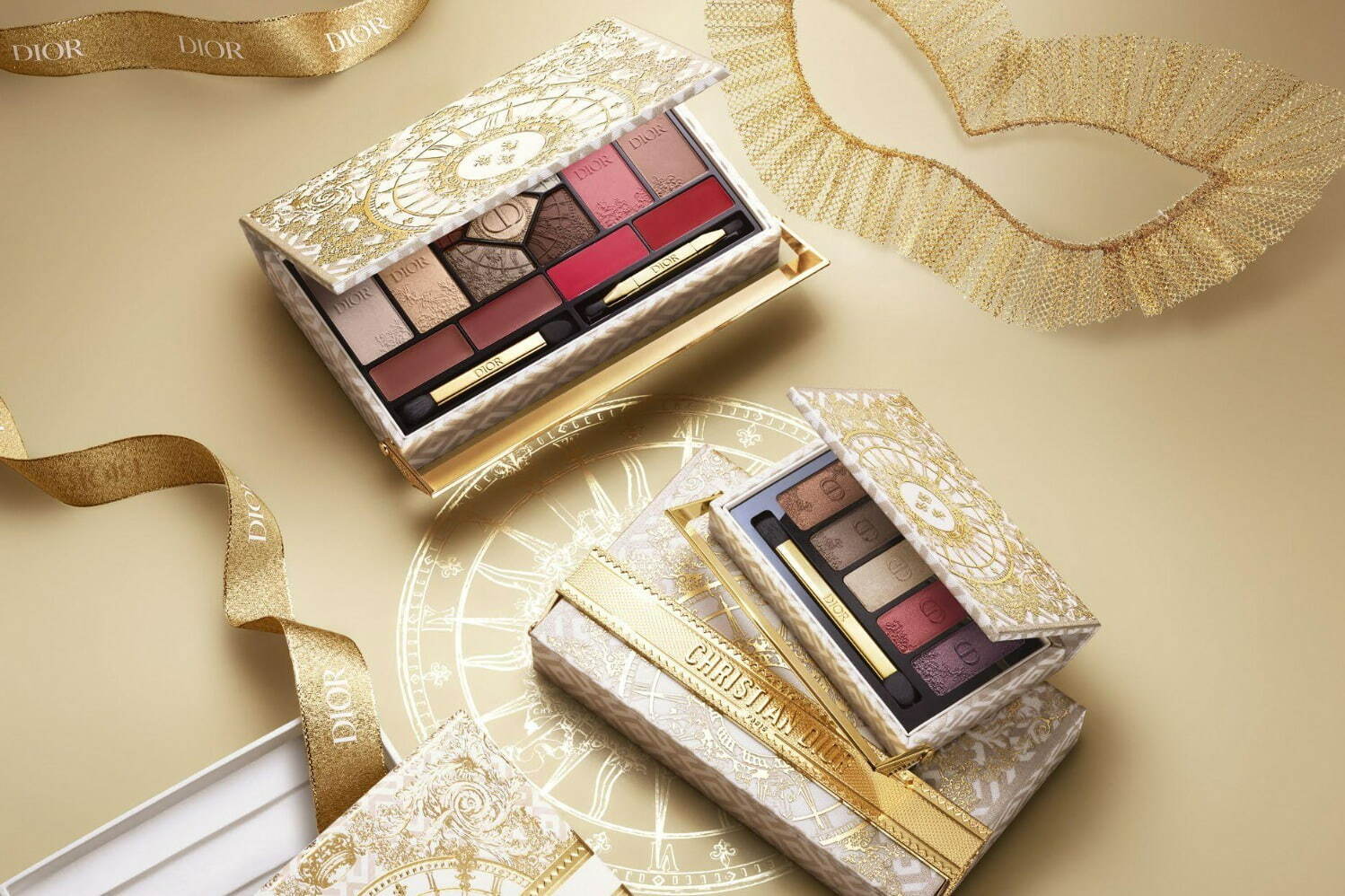 全色スウォッチ】ディオール24年クリスマスコスメ、ゴールドの輝き