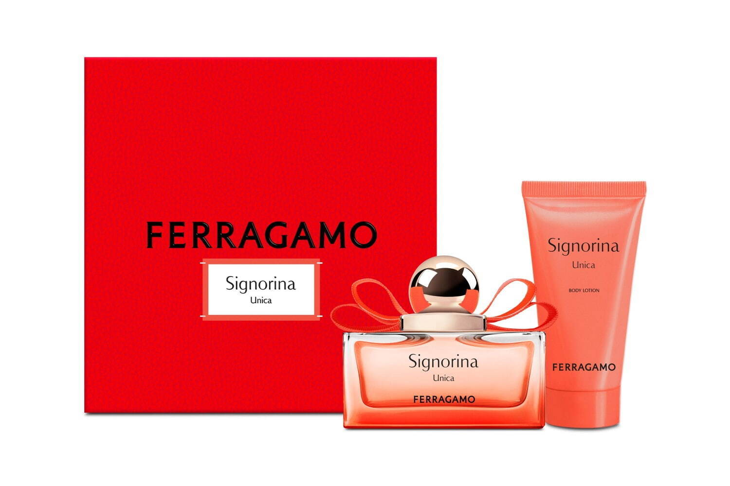 フェラガモ24年クリスマスコフレ、フローラル グルマン香水