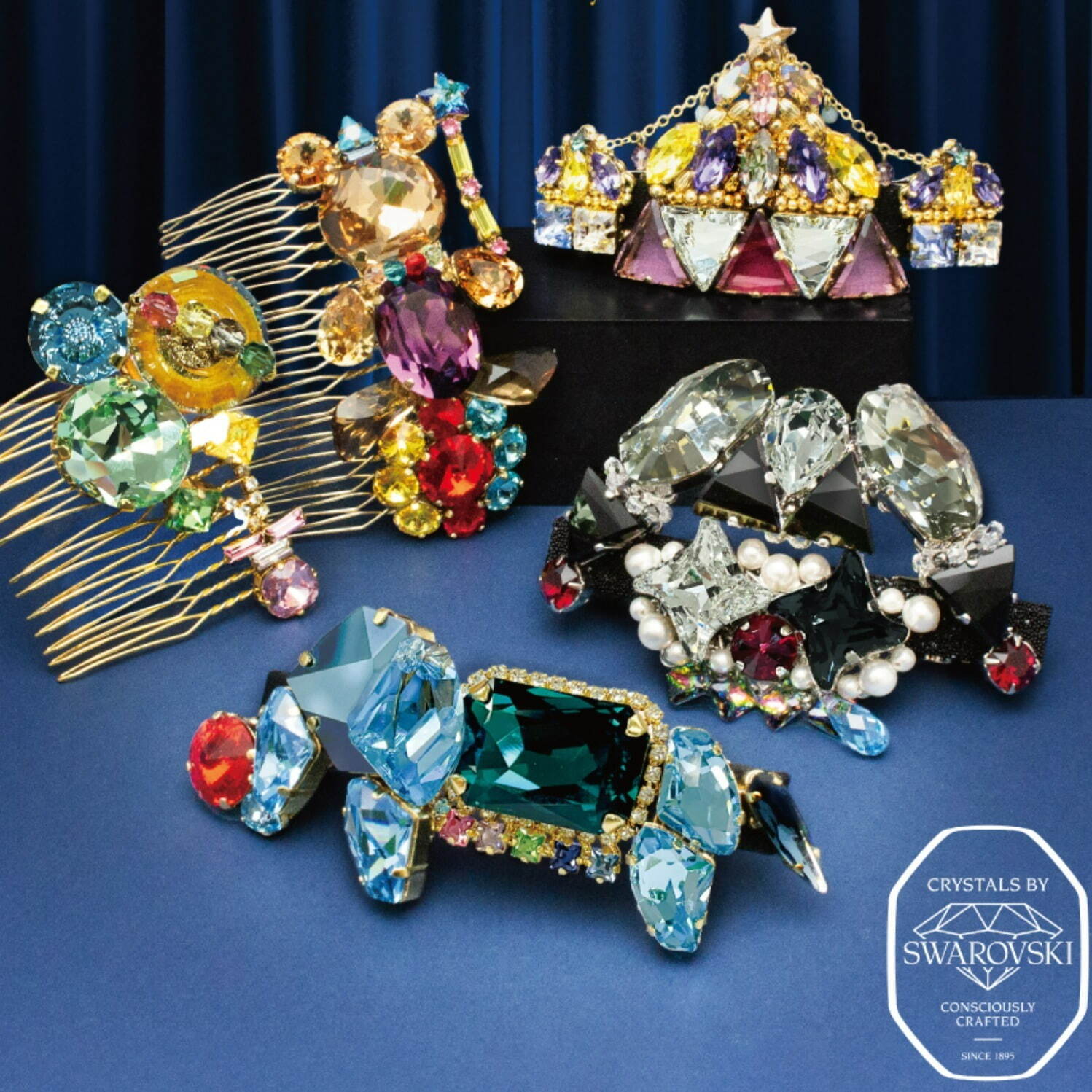スワロフスキー・クリスタル”輝く「サーカス」着想ヘアアクセサリー