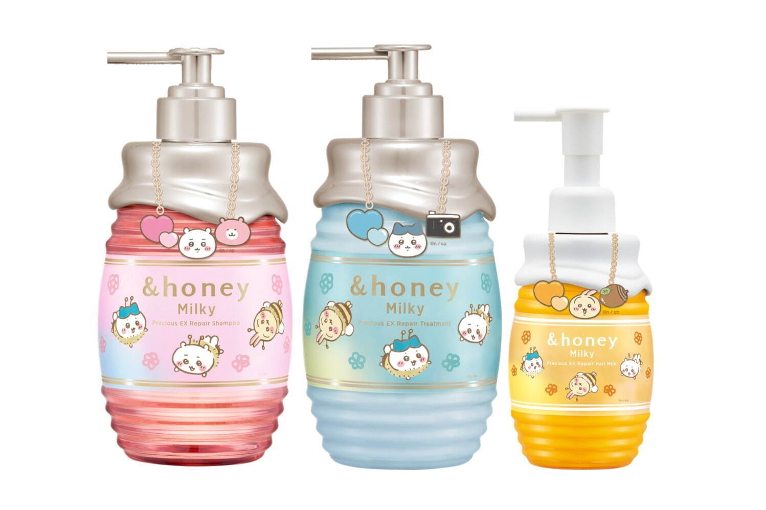 アンドハニー“蜂に扮する”「ちいかわ」デザインのヘアケア、甘く爽やか