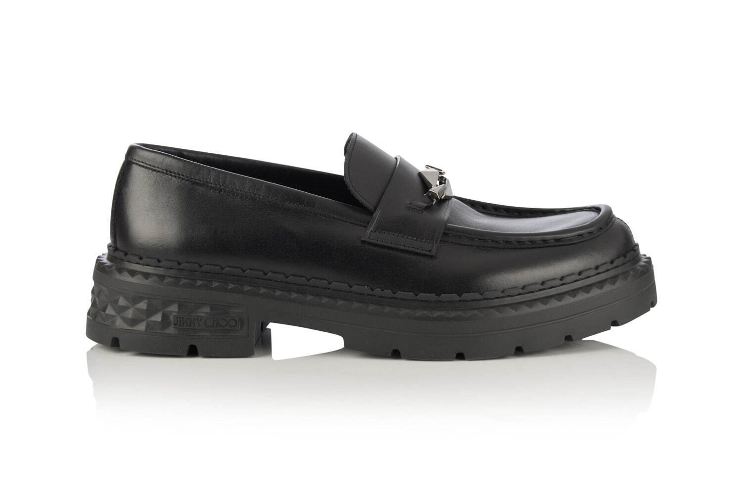 ジミー チュウ24年秋メンズシューズ、“ダイヤモンド”柄ソールの