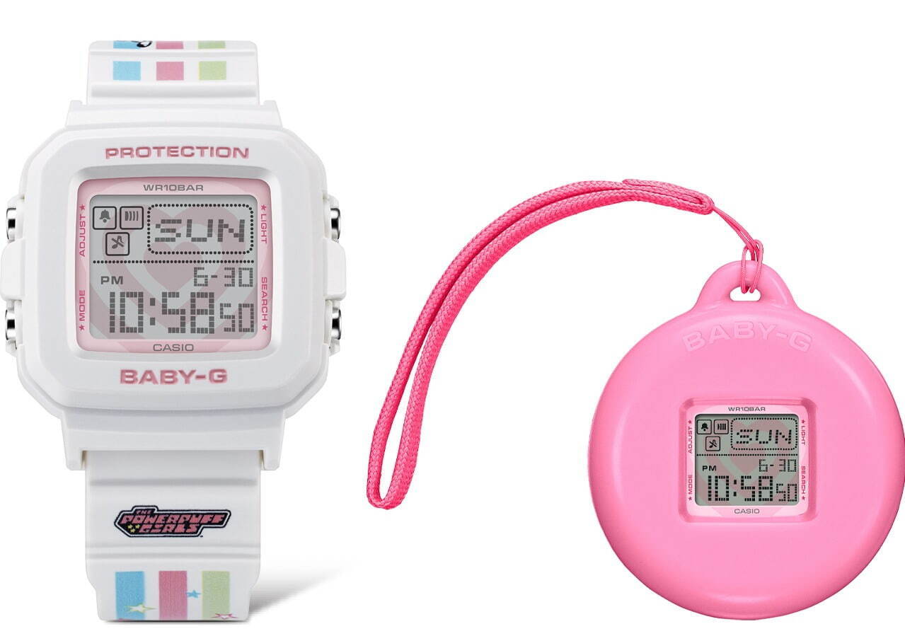 BABY-G×「パワーパフ ガールズ」腕時計＆チャームの2WAYで楽しめる