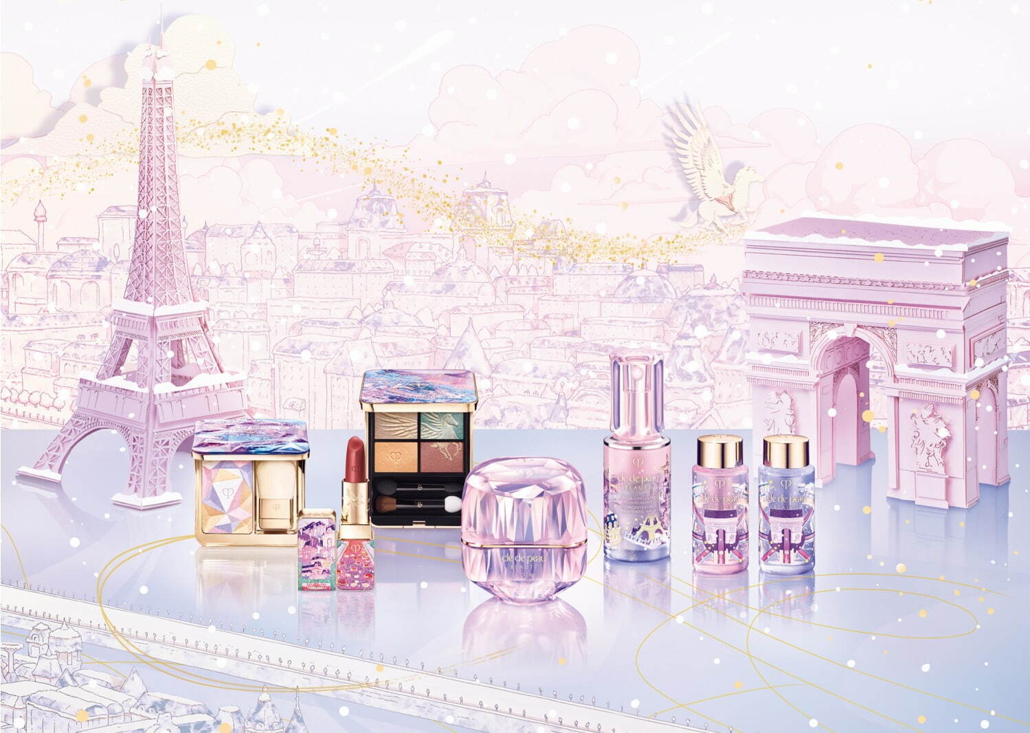 クレ・ド・ポー ボーテ24年クリスマスコスメ第2弾、“オパールの輝き