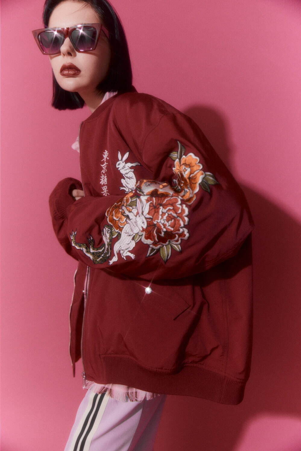 キャンディ ストリッパー24年秋アウター、ペールトーンのスタジャン