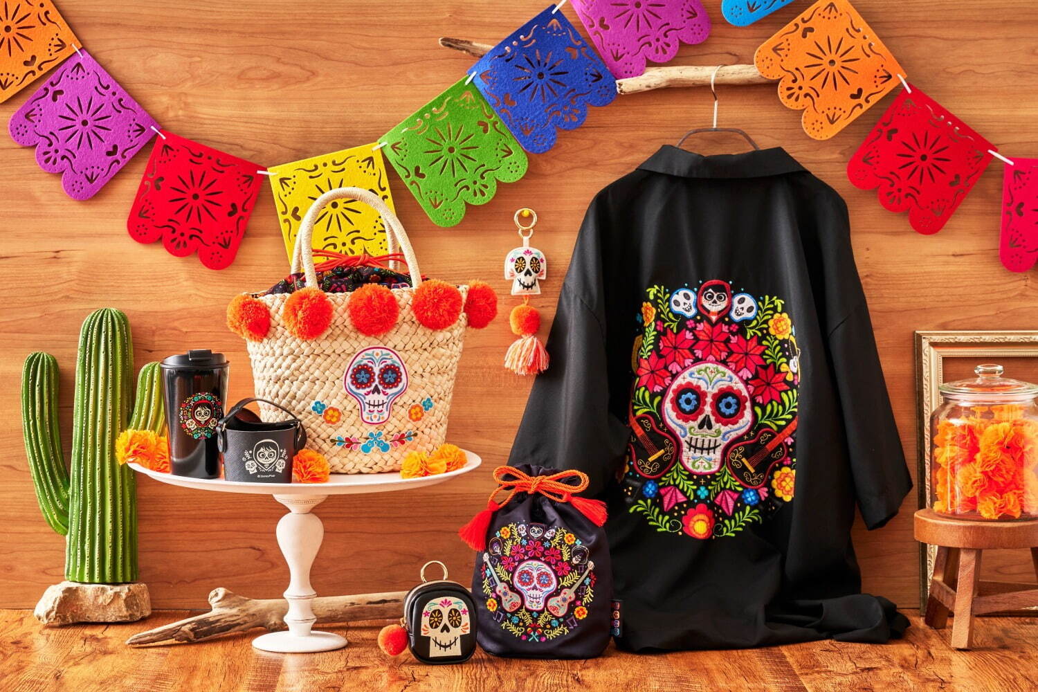 映画『リメンバー・ミー』のディズニーストアグッズ、ポンポン付きかご