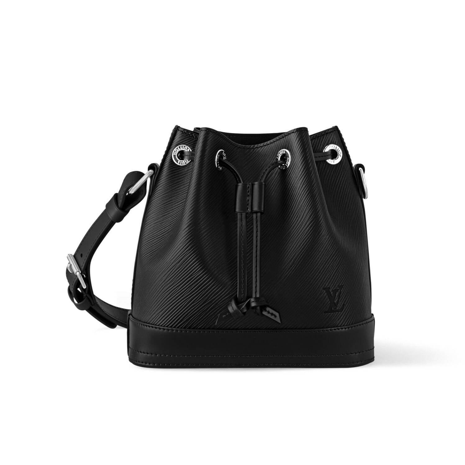 ルイ・ヴィトンのウィメンズ巾着バッグ「ノエ BB」24年新作、エンボス