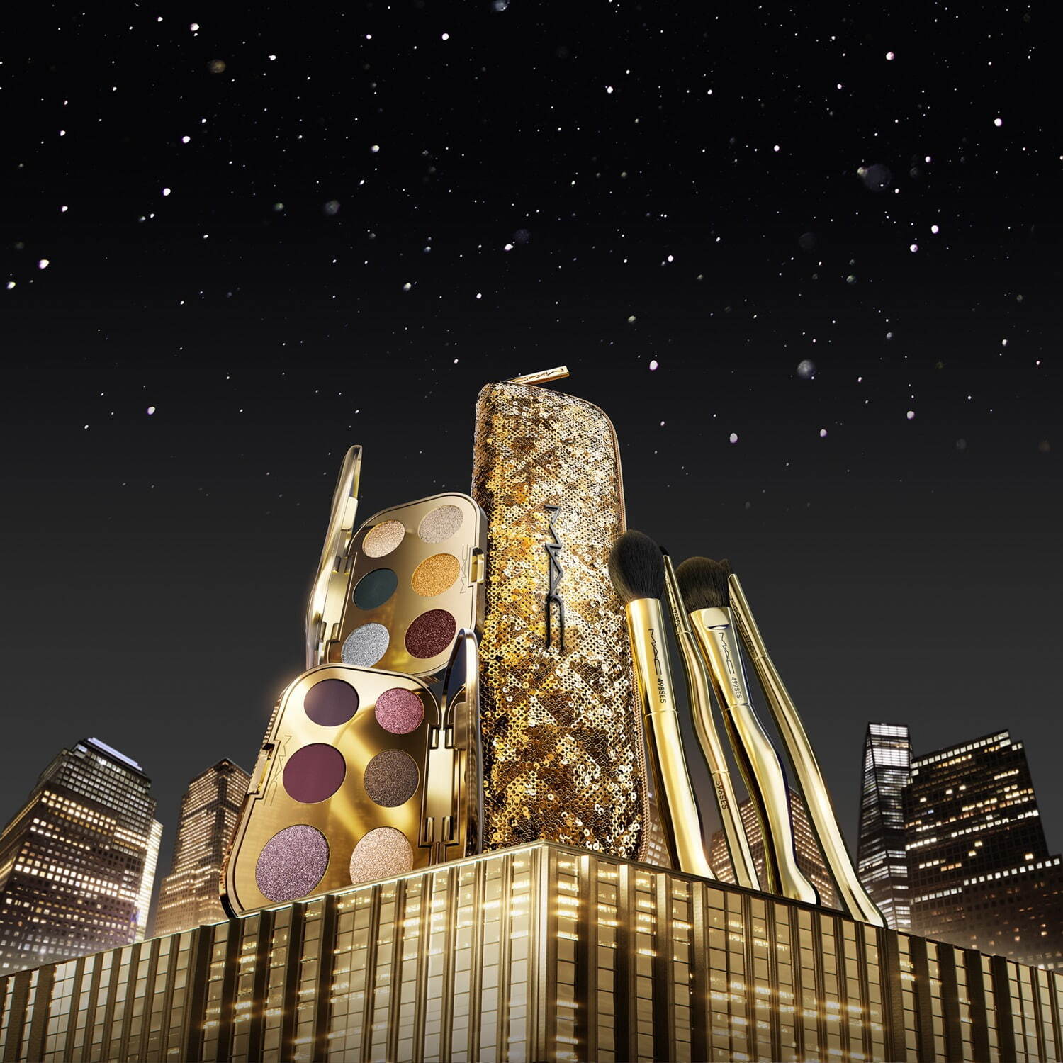 M·A·C24年クリスマスコフレ、“ゴールドに輝く”限定リップデュオ＆豪華