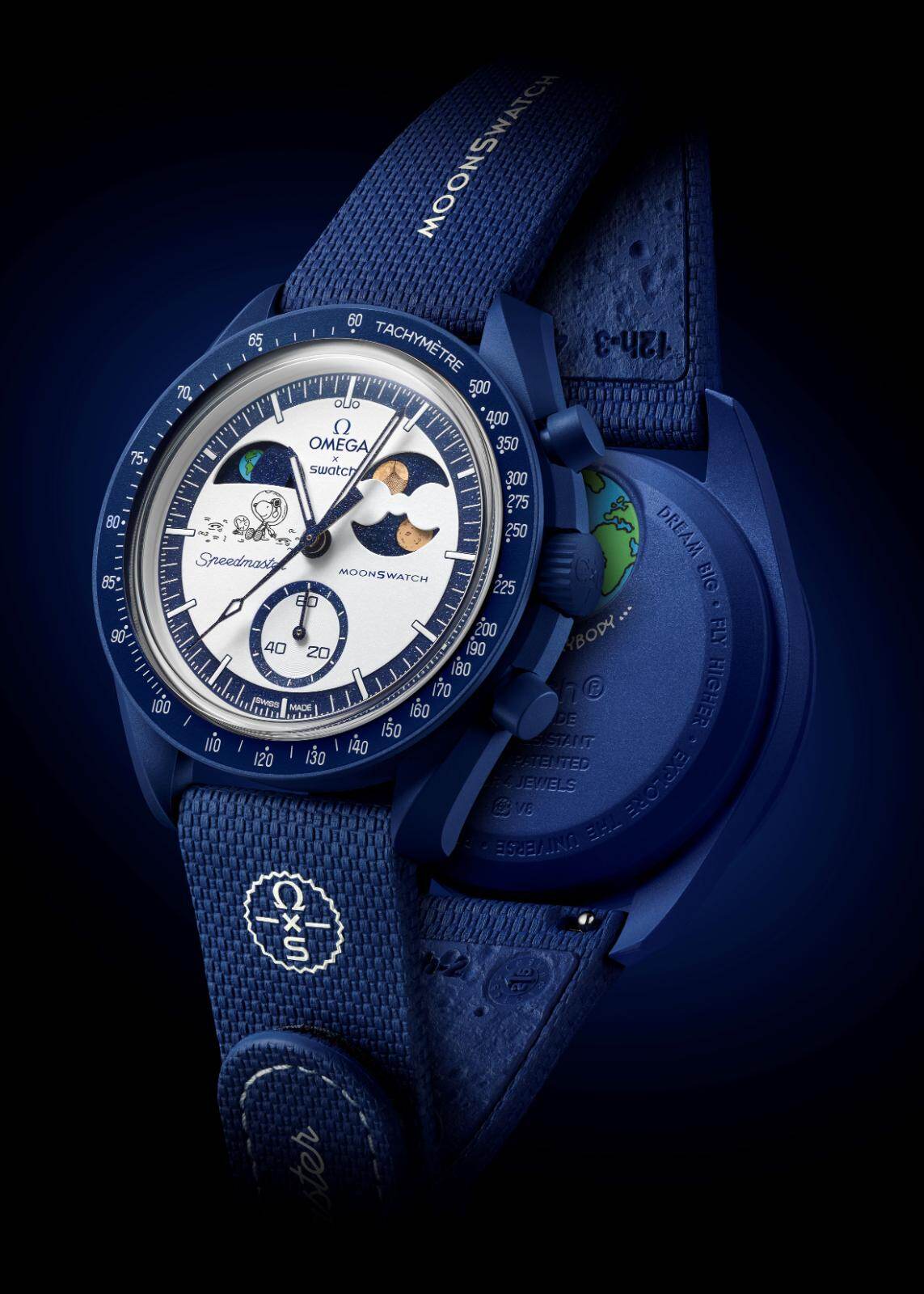 オメガ×スウォッチ「ムーンスウォッチ」“宇宙飛行士姿のスヌーピー”が