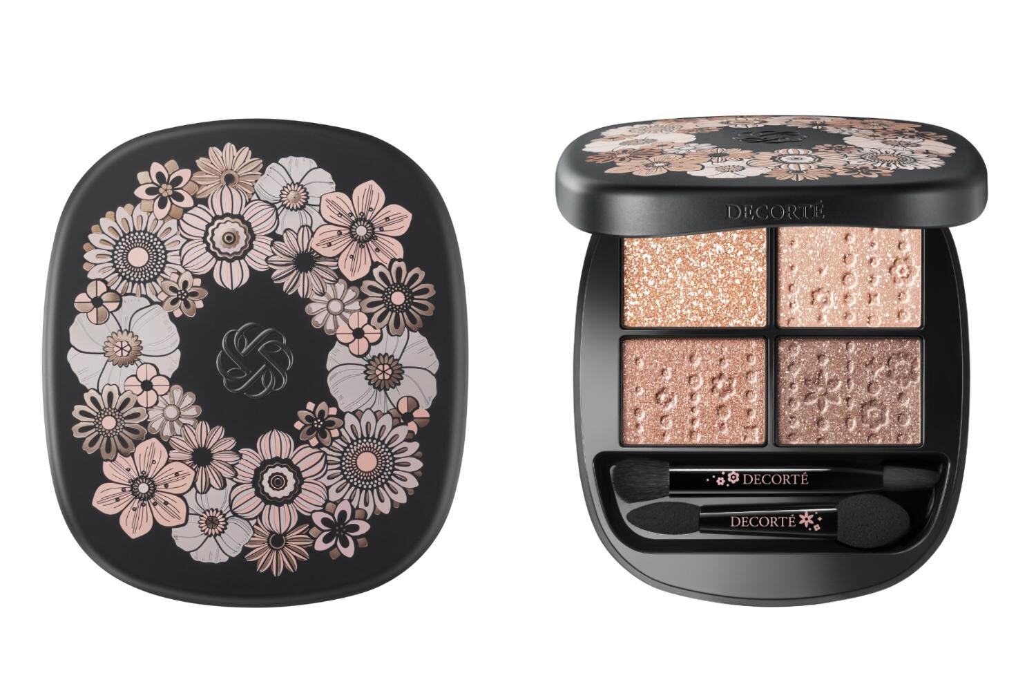 コスメデコルテ25年クリスマスコフレ、花々咲きほこるポーチ付き！4色