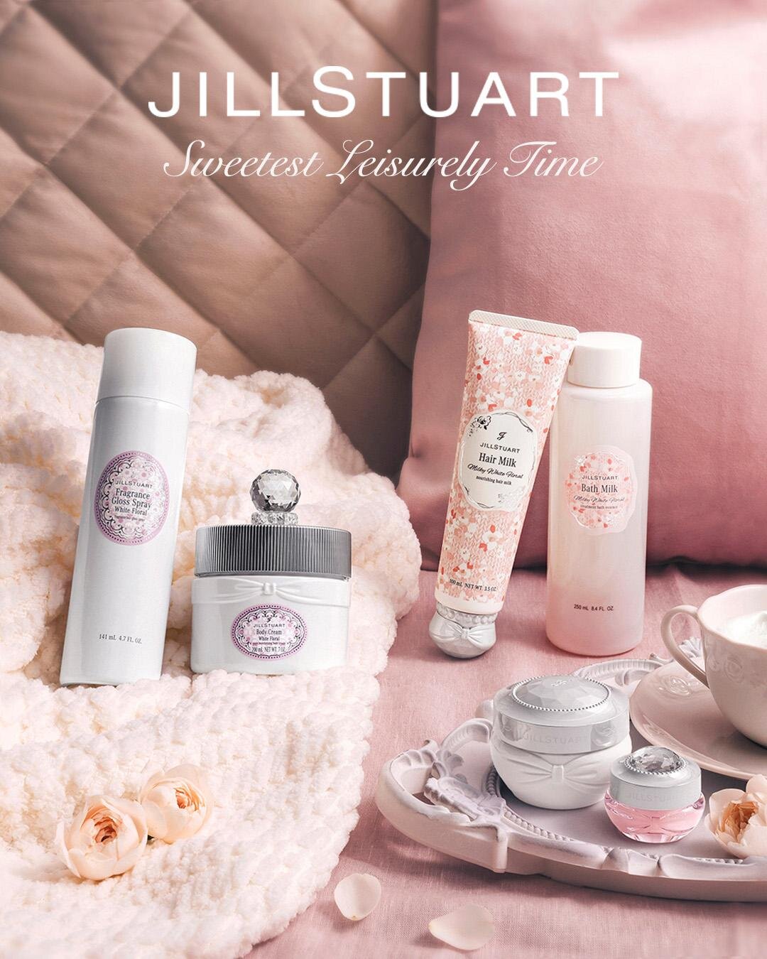 ジルスチュアート ビューティ2025年冬コスメ「ホワイトフローラル