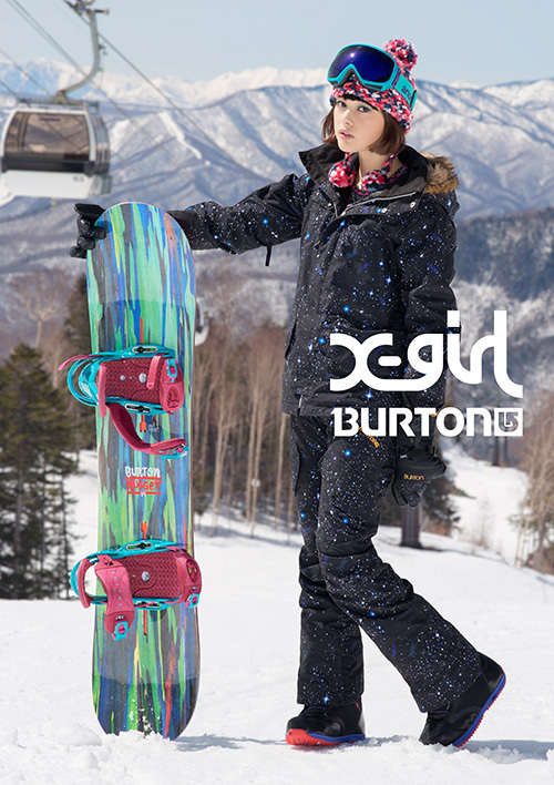 BURTON ブラック スキーウェア XGIRL X-girl(エックスガール) とBURTON