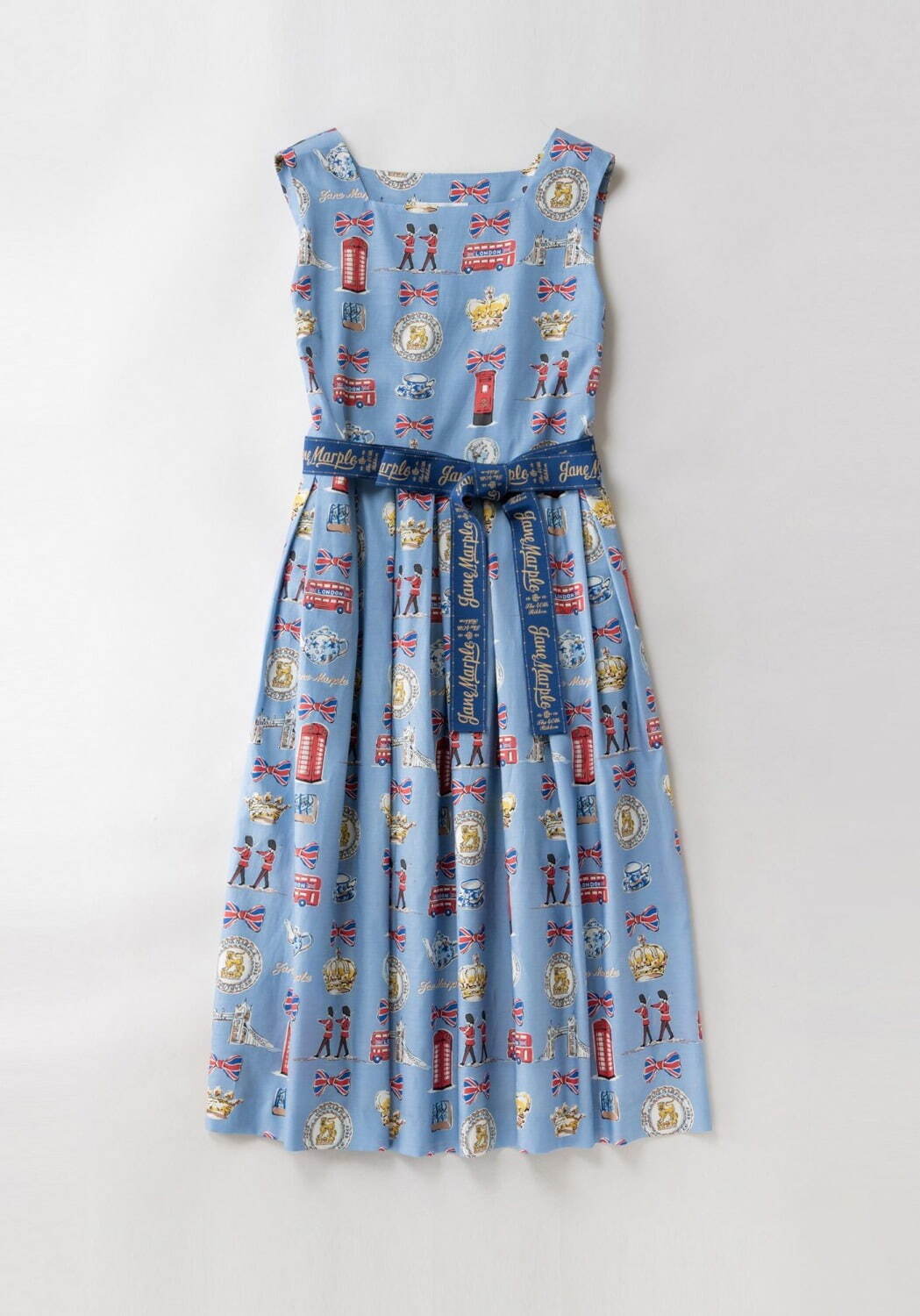 ジェーンマープル”クラウン”柄など英国デザインスカート、リボンを飾っ