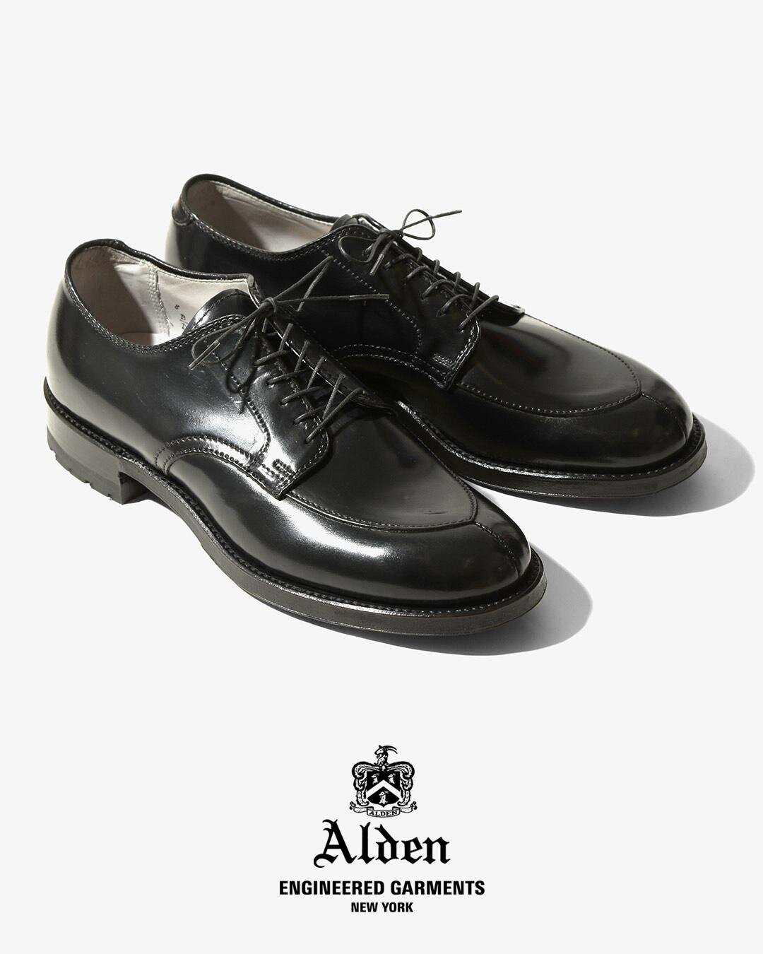 エンジニアドガーメンツ×オールデンの神宮前限定レザーシューズ、経年