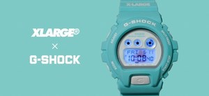 エクストララージ×G-SHOCKのコラボ腕時計 -ミントグリーン×ホワイト