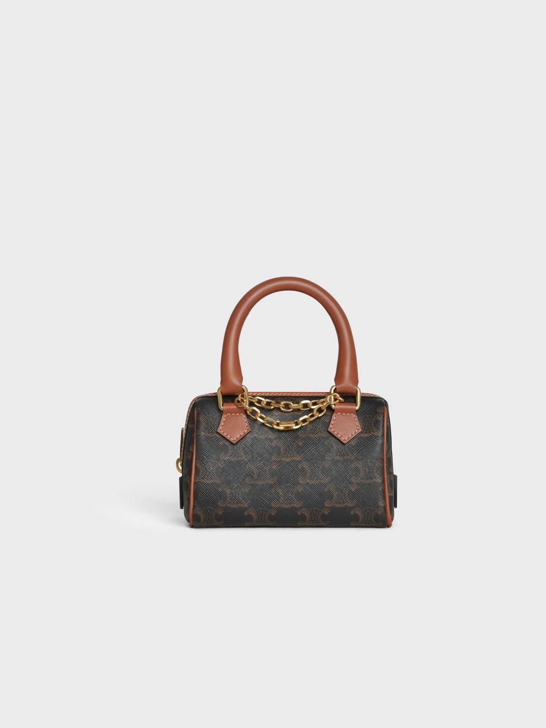 セリーヌ「トリオンフ キャンバス」新作ミニボストンバッグ、輝く