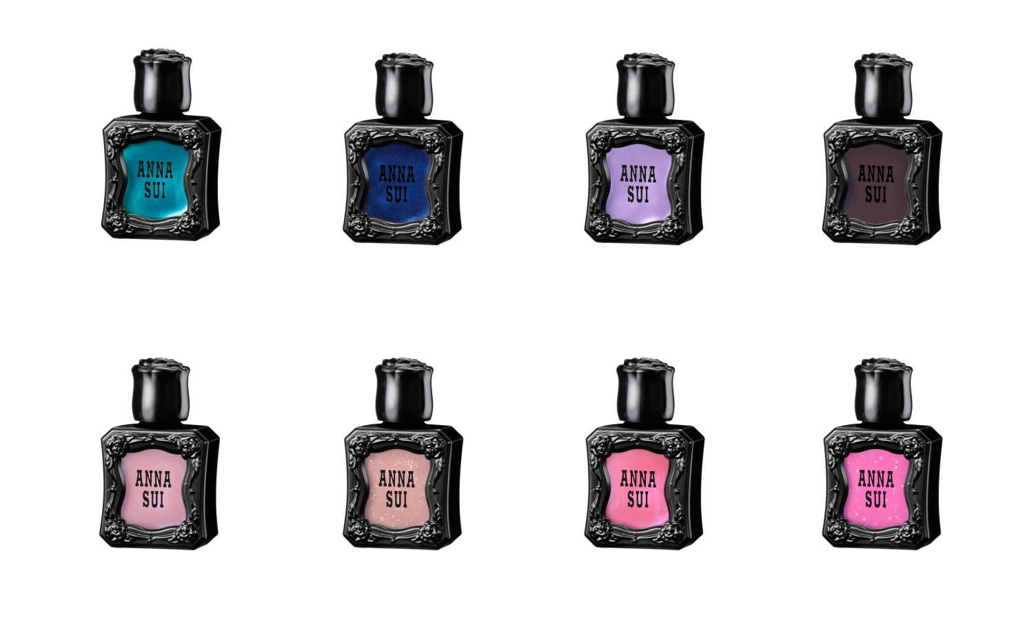アナ スイのネイルカラーが刷新、“香水瓶”風ボトル入り