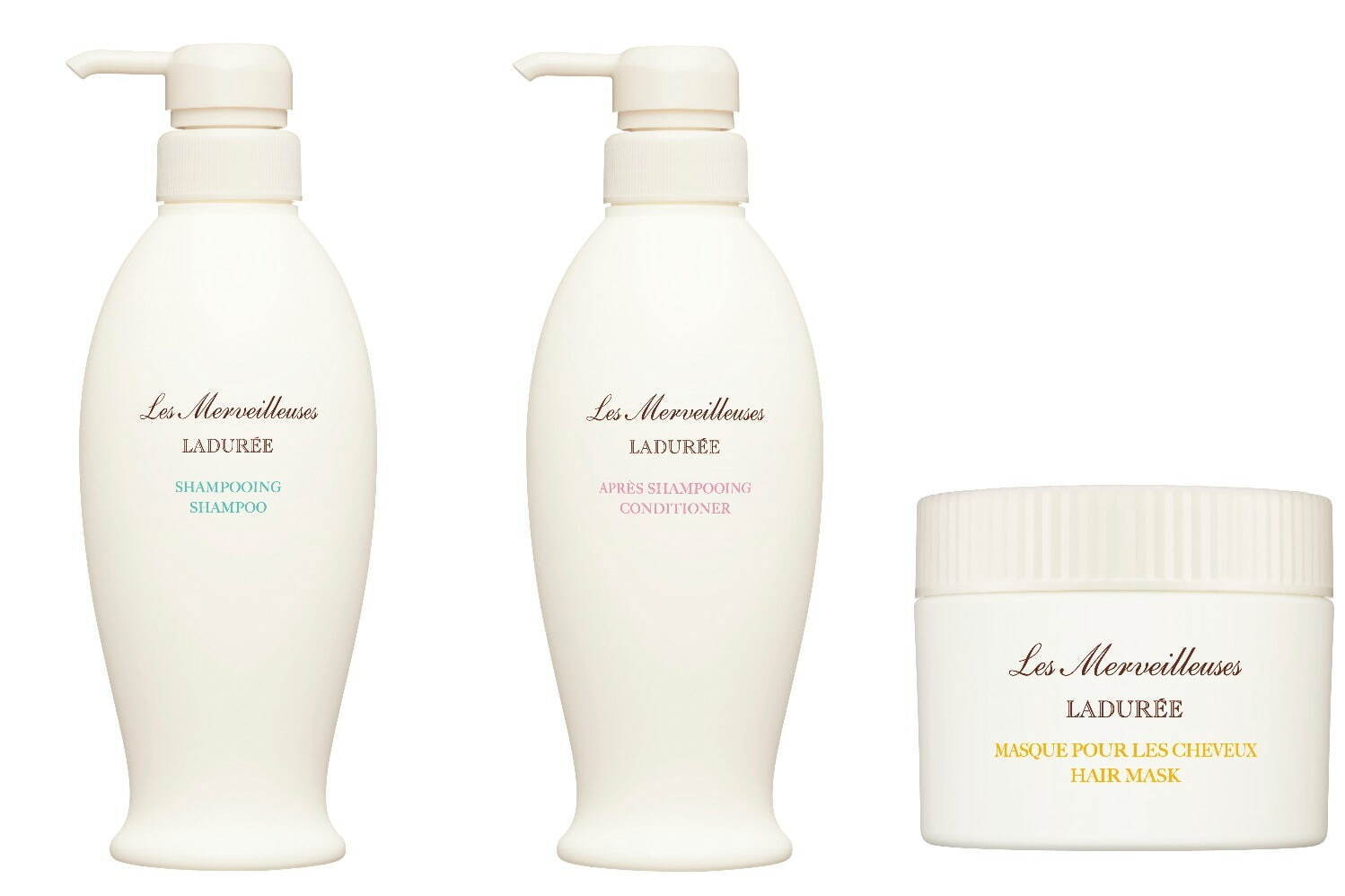 レ・メルヴェイユーズ ラデュレ21年夏新作ヘアケア、希少な白バラ