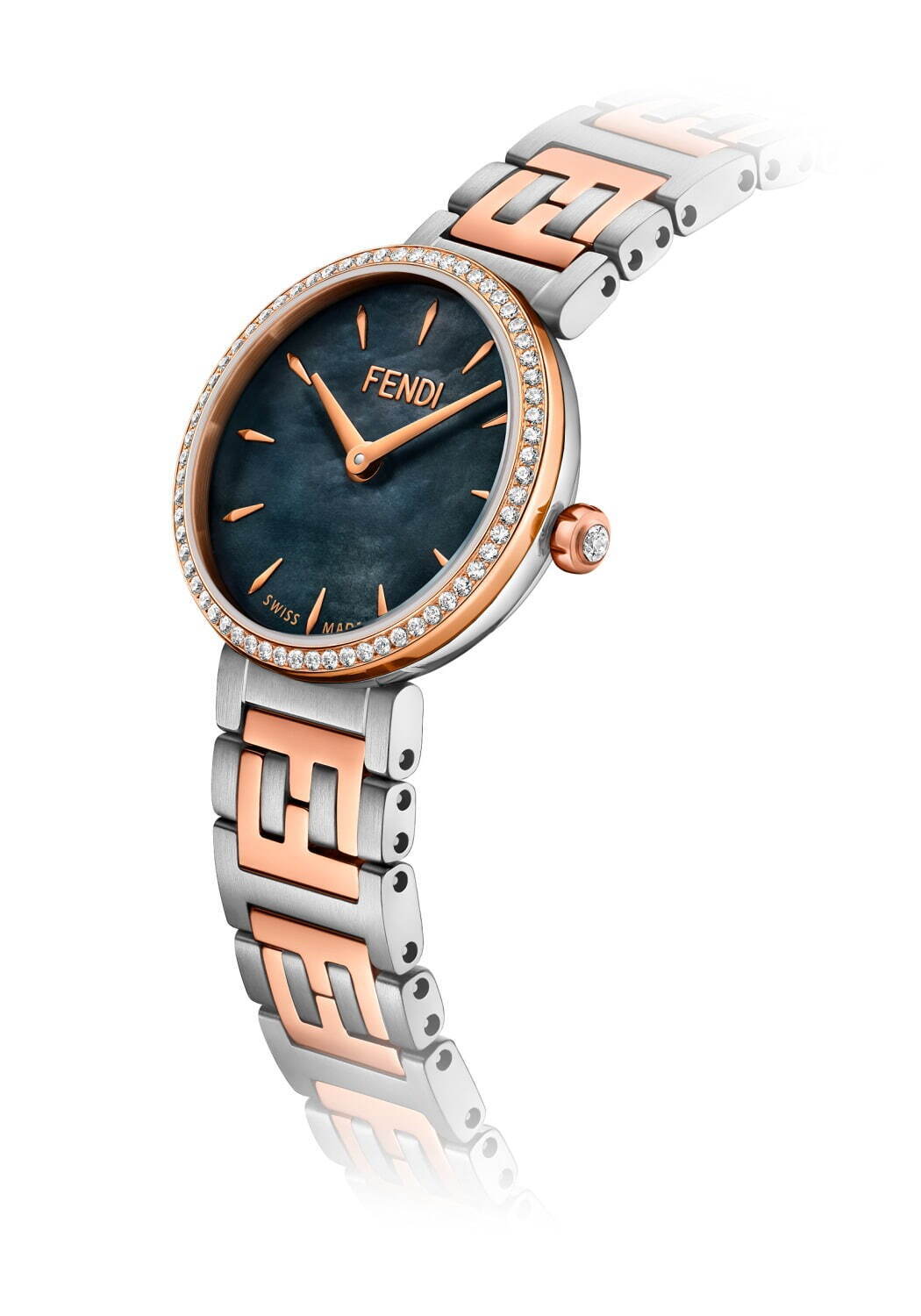 フェンディのウィメンズ向け新作腕時計、FFロゴのブレスレット×64個の