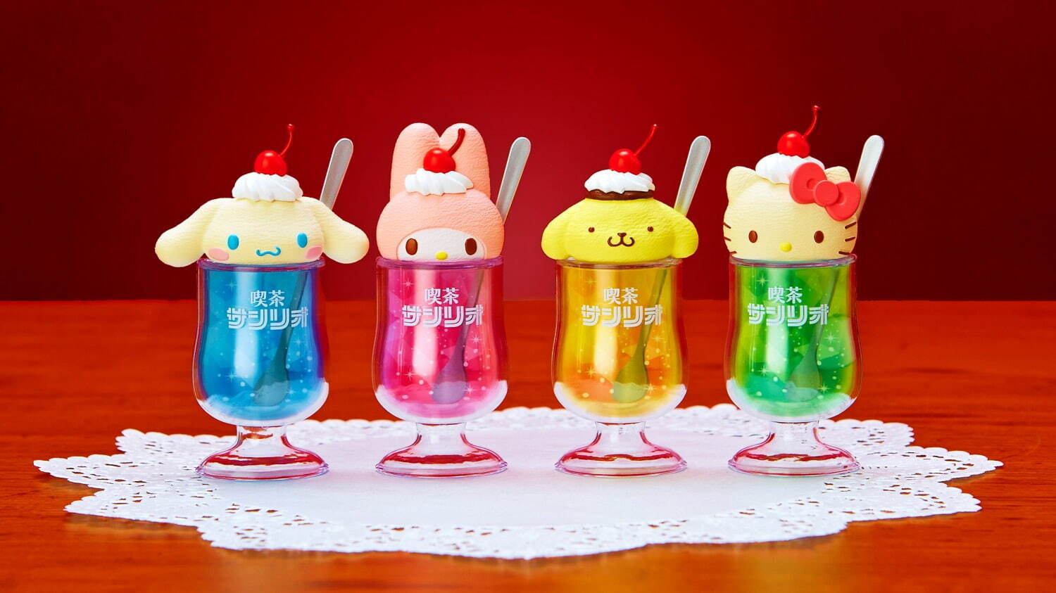 サンリオキャラクターが「レトロ喫茶」風ドリンクに、サンリオカフェ
