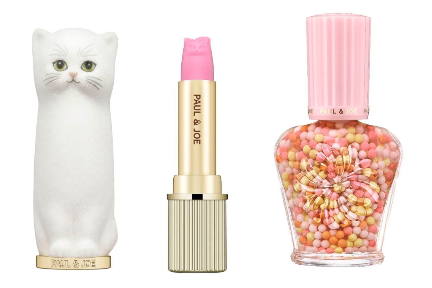 ポール ＆ ジョー ボーテ20周年限定“猫リップ＆猫ケース”、カラフルな
