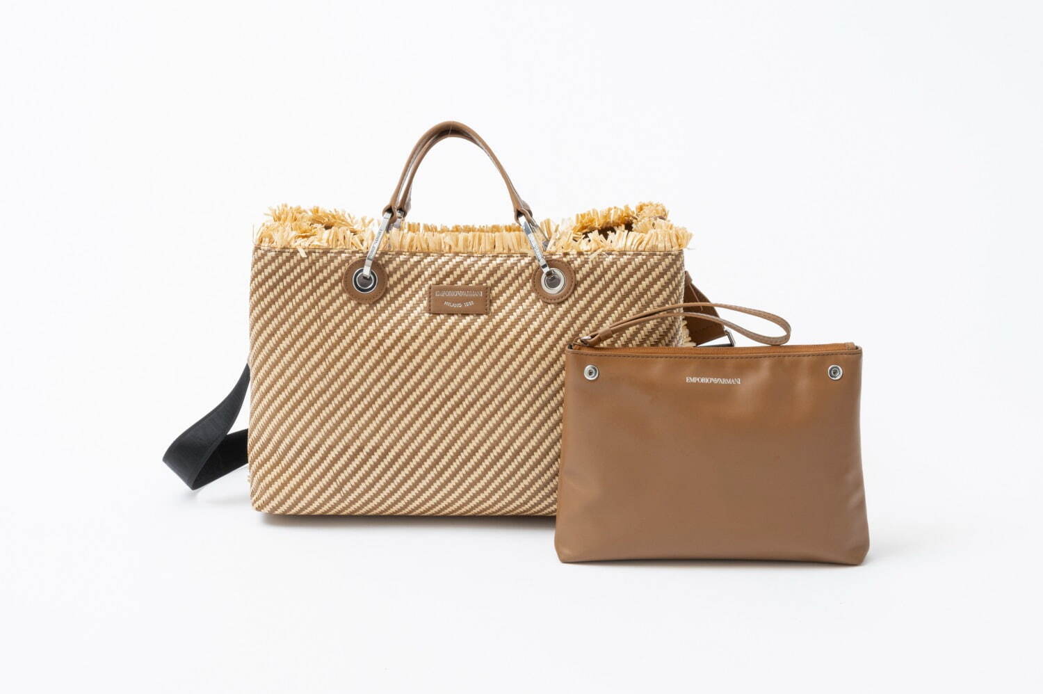 エンポリオ アルマーニのアイコン「MyEA」かごバッグ風の新作、ポーチ
