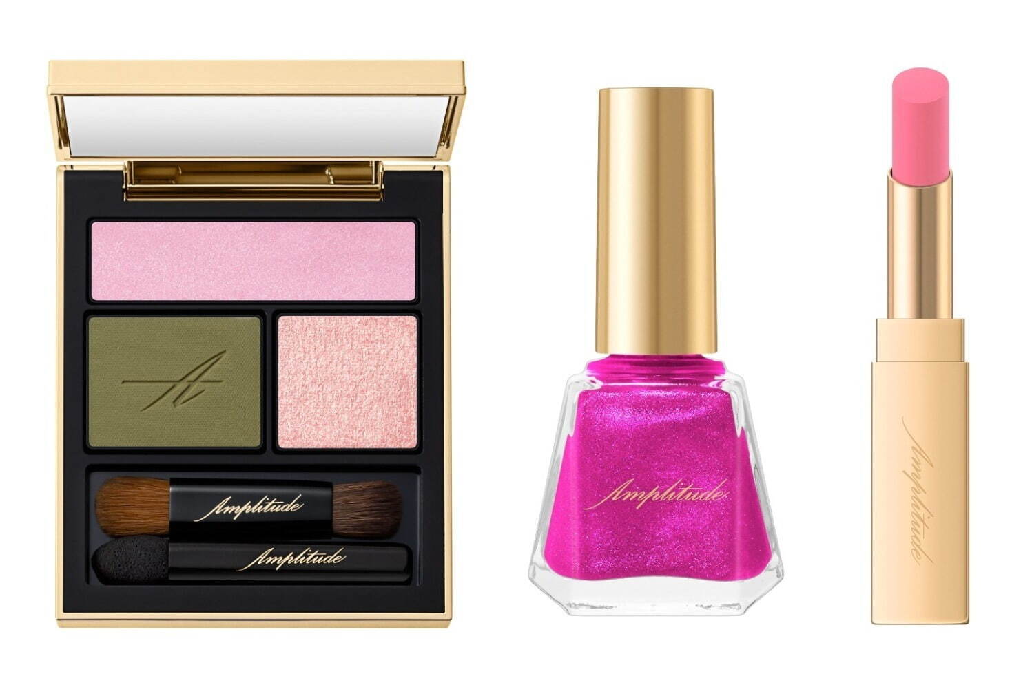 アンプリチュード22年秋冬コスメ - “60年代の女優”着想、大人ピンクの