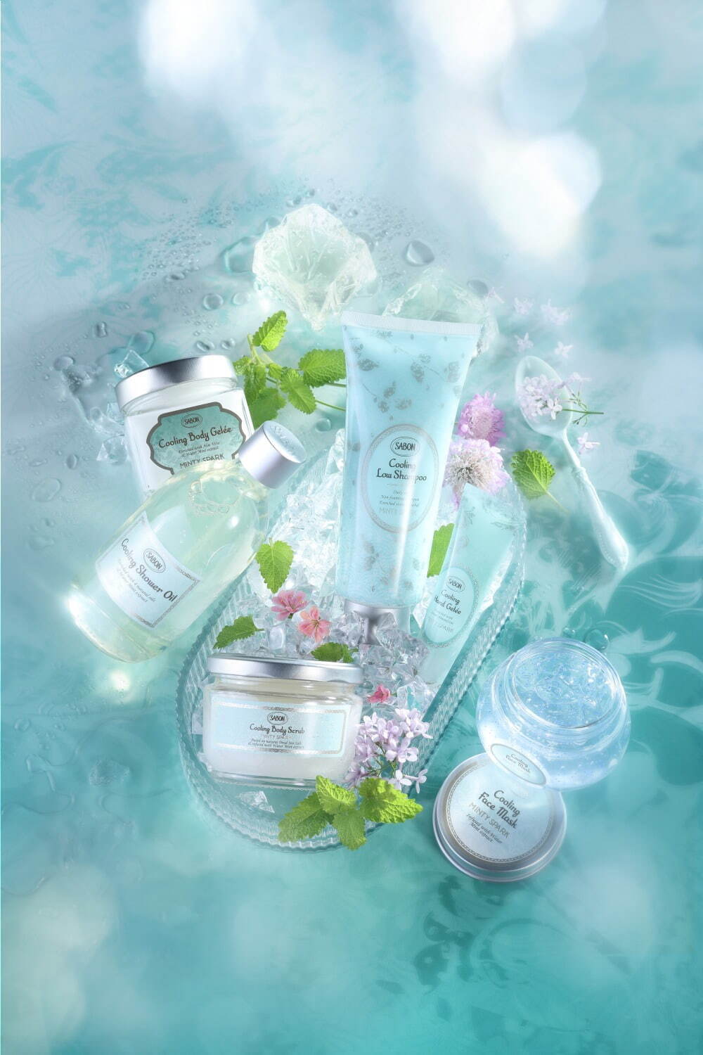 SABON「ミンティ・スパーク」涼感ウォーターミントのボディスクラブや