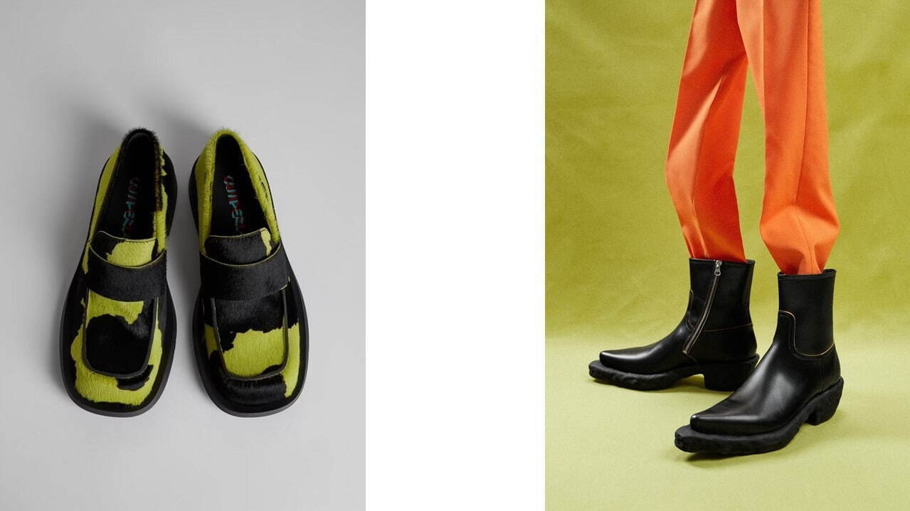 カンペールラボの22年秋冬新作シューズ、“3Dニットソックス”を