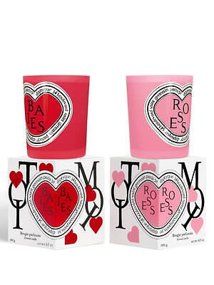 ディプティックバレンタイン限定キャンドルセット、“ハート形”ラベルの