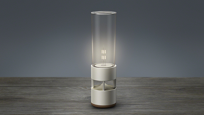 グラスサウンドスピーカー」で奏でる透き通るような音色 - ワイヤレス