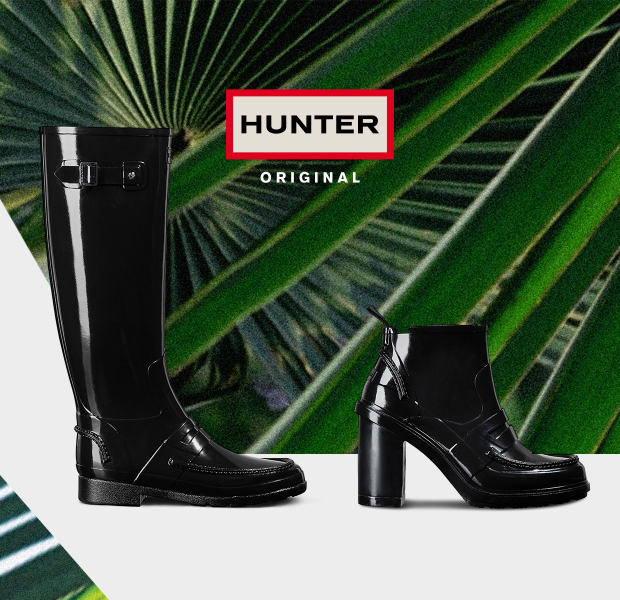 ハンターから新作レインブーツ - つややかなラバー素材のローファーや