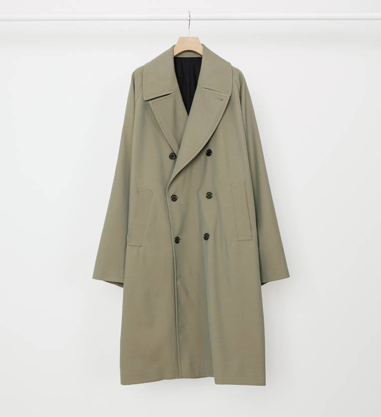 MARKAWARE (マーカウェア)｜TRENCH COAT KHAKI -ORGANIC WOOL SURVIVAL