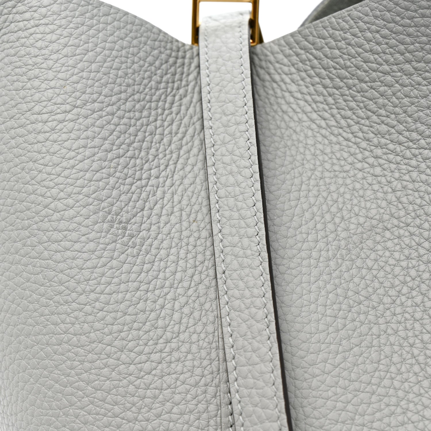 Hermes Taurillon Clemence Picotin Lock 22 MM Gris Pantin 1796641