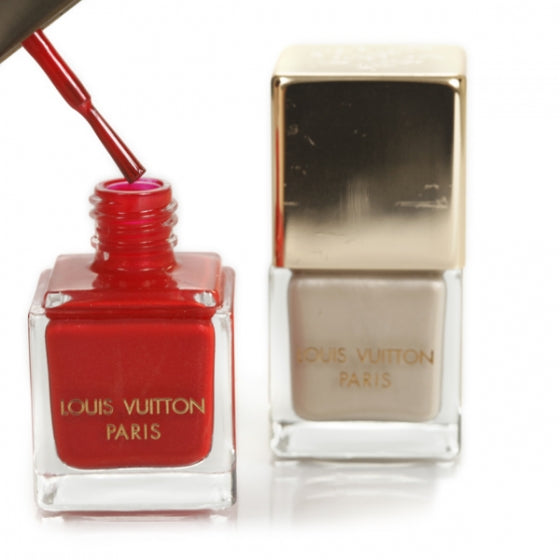 Louis Vuitton Vernis Nail Polish Set Red Beige VIP 18450