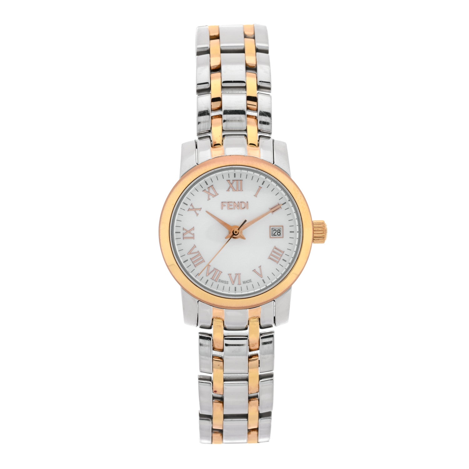 Fendi Stainless Steel Mother of Pearl 26mm 2100L Quartz Watch