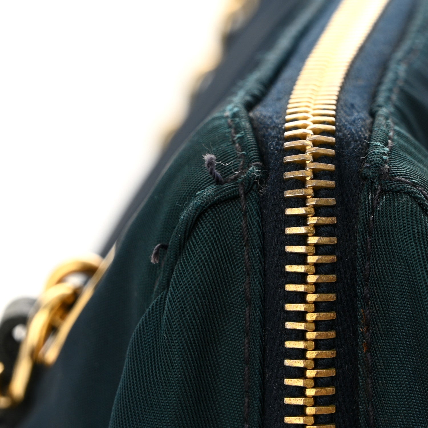 Prada Tessuto Nylon Catena Chain Shoulder Bag Blue 1758860