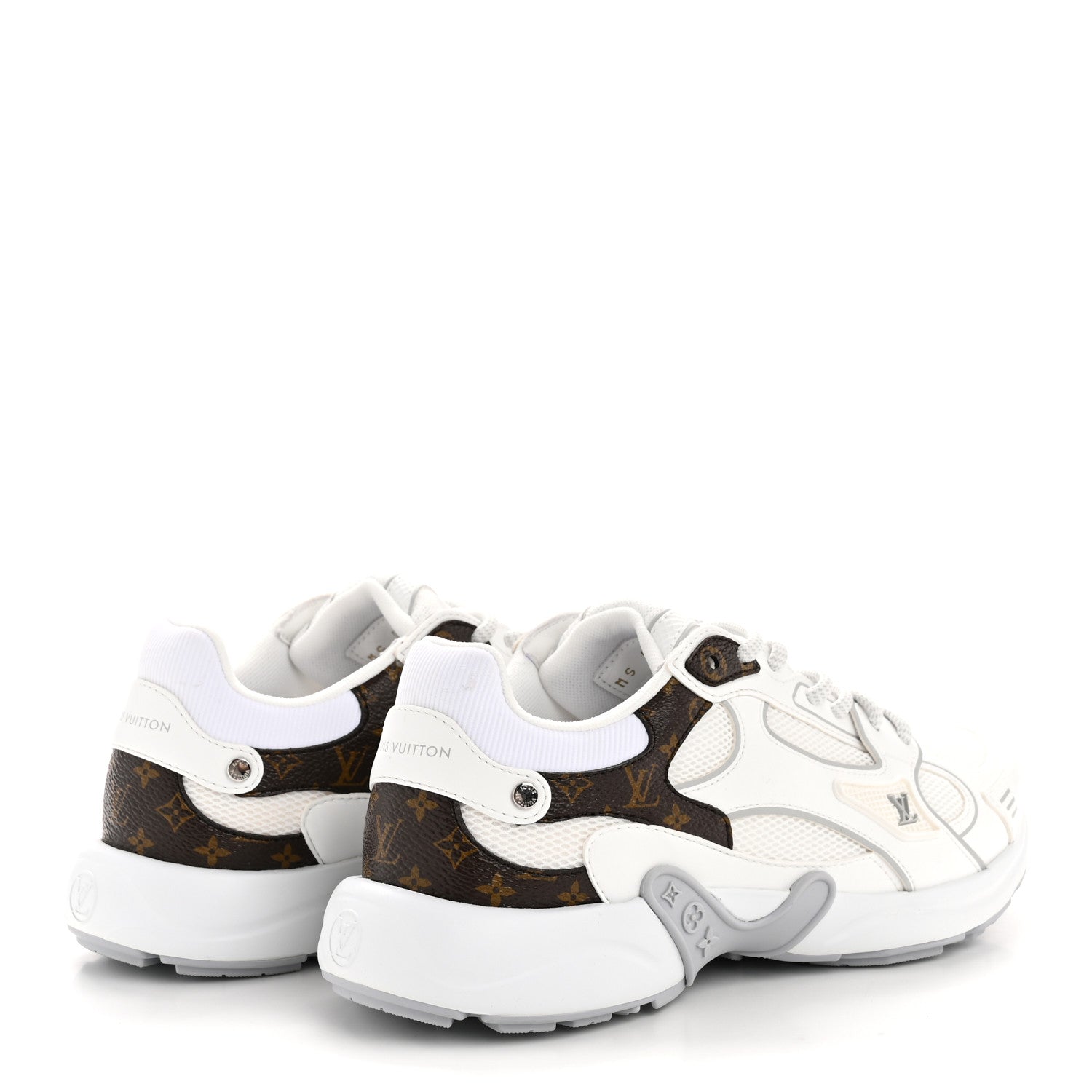 Louis Vuitton Mesh Monogram LV Olympia Sneakers 36 White 1818961