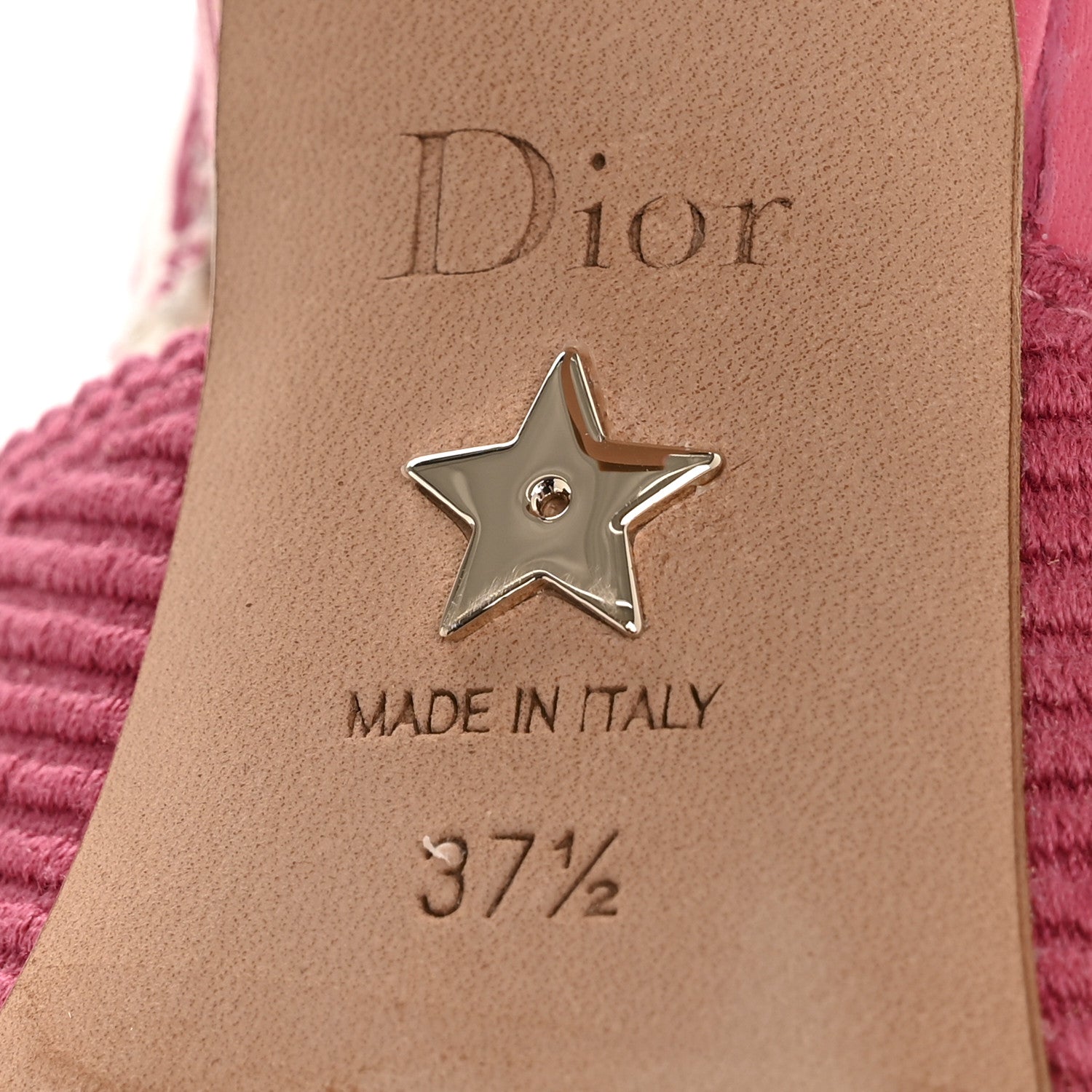 Christian Dior Technical Canvas Ribbon J Adior Slingback 65mm