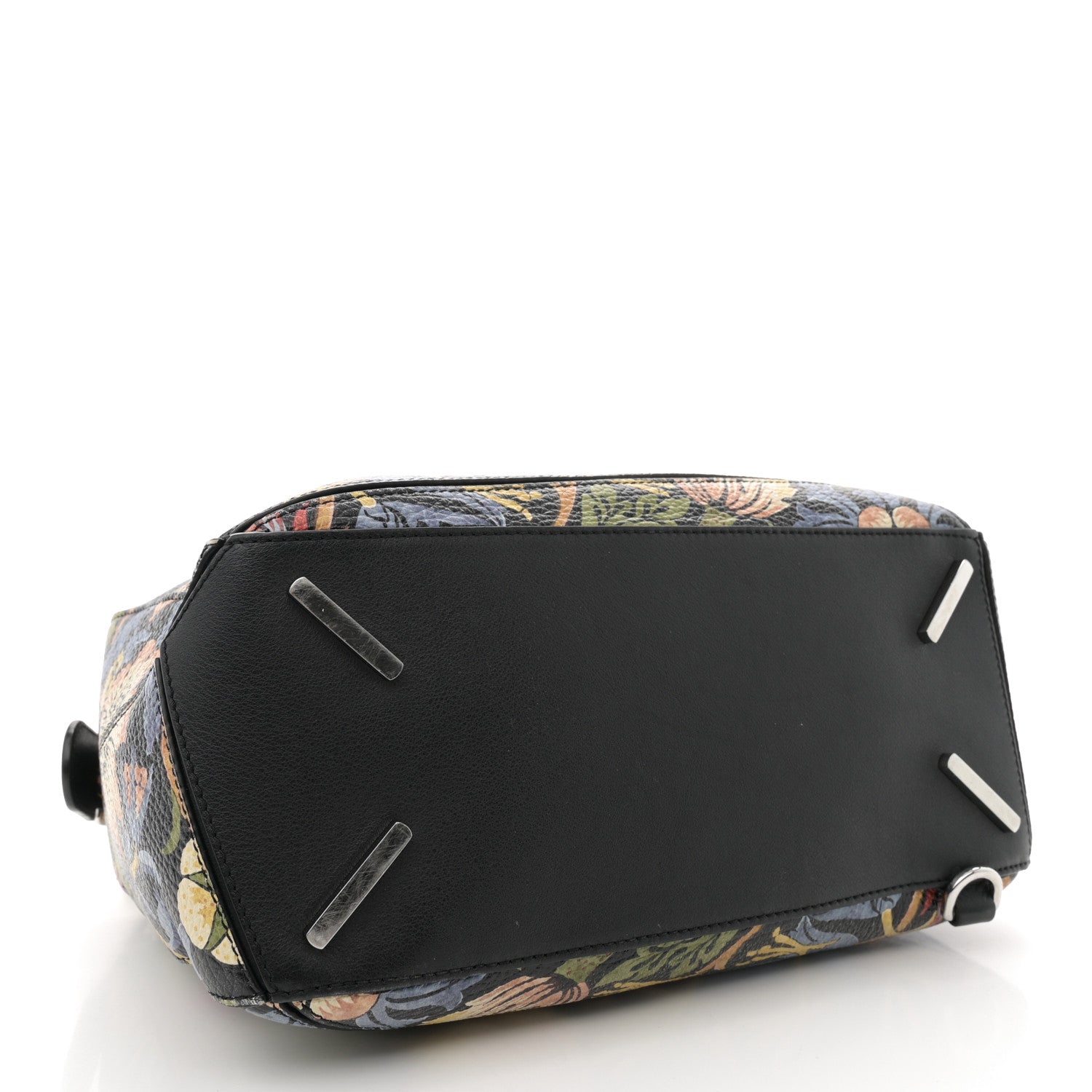 Loewe X WILLIAM MORRIS Calfskin Puzzle Bag Black Multicolor